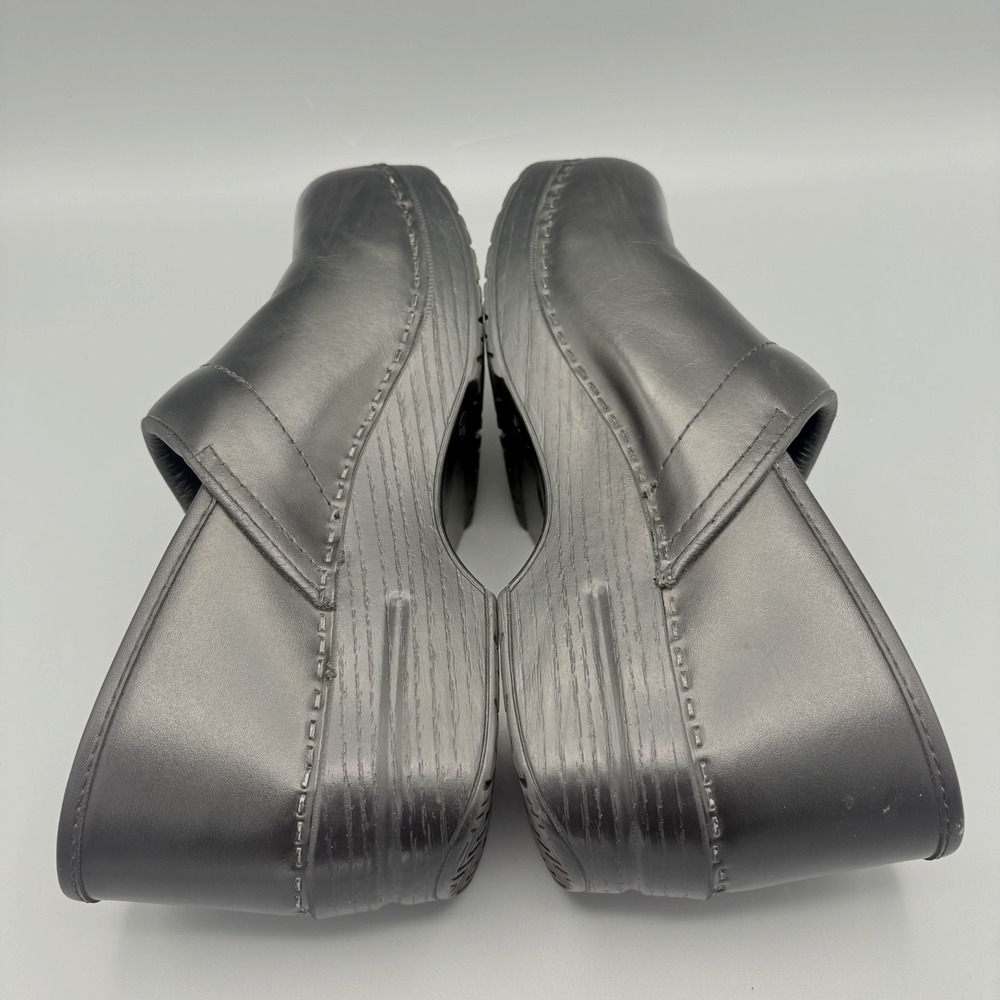 Dansko Clog Womens EU 40 Wide US 9/9.5 Black Leather Professional Nursing *Read - Picture 5 of 10